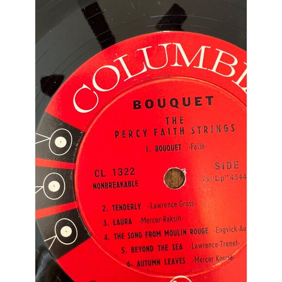 The Percy Faith Strings "Bouquet" Columbia CL 1322 Vinyl LP Record Album - Picture 3 of 6